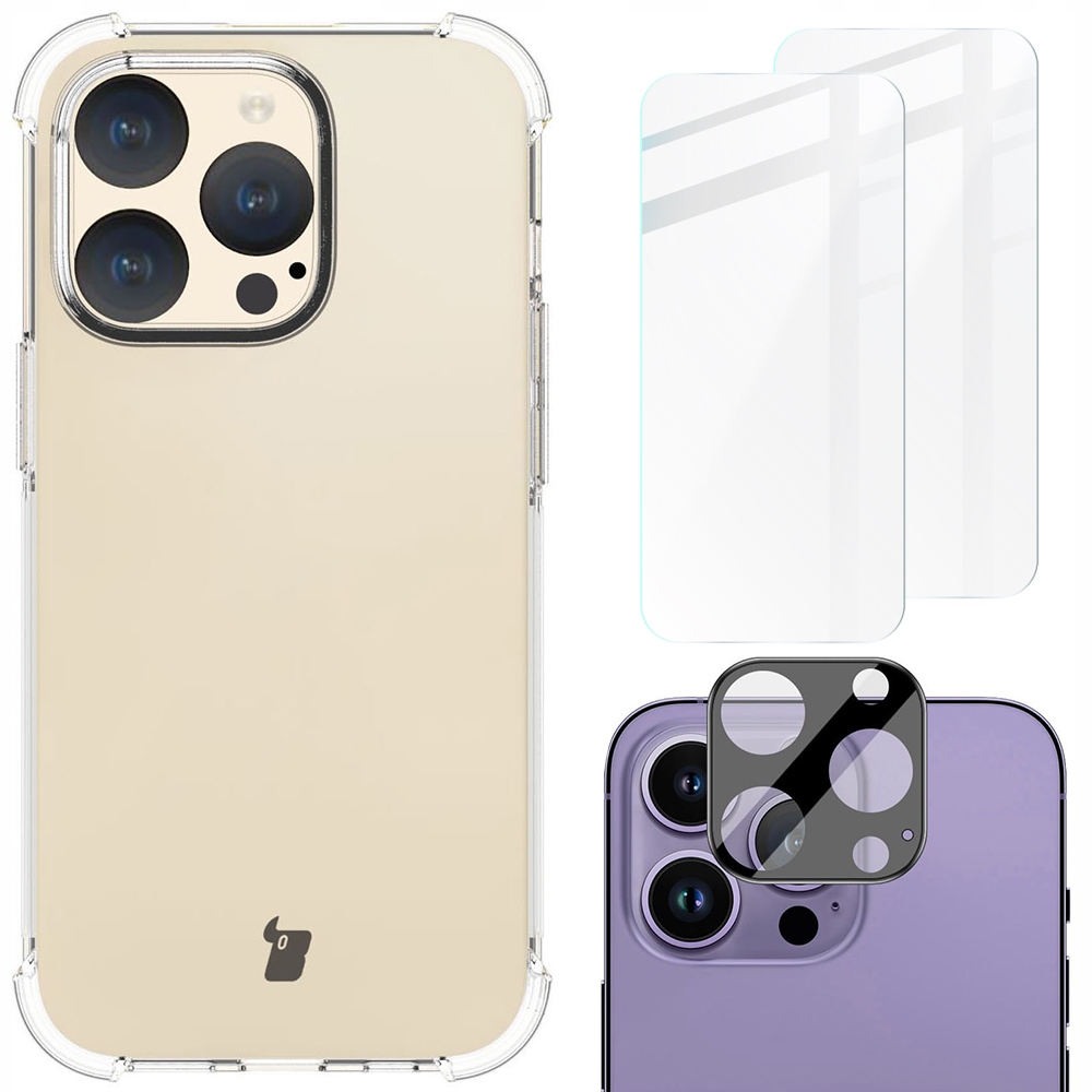 Zadná strana Bizon pre Apple iPhone 15 Pro Clear Pack, bezfarebná